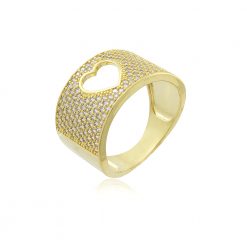 Anel Coração Vazado