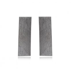 Brinco Retângulo Escovado