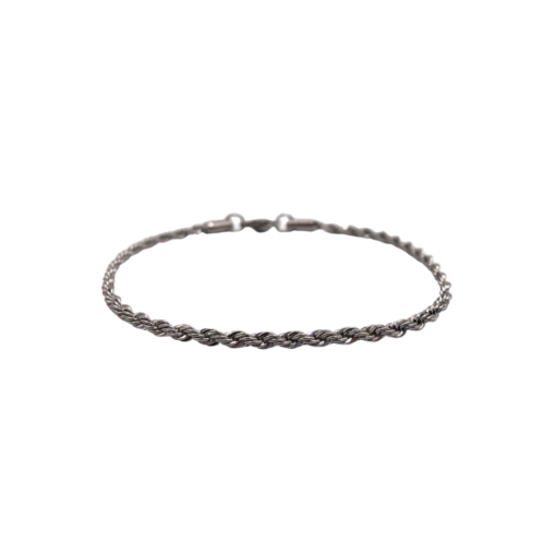 Pulseira Cordão Baiano em Aço 3mm - Image 2