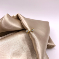 brinco fake duas zircônias