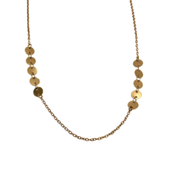 colar de plaquinhas redondas