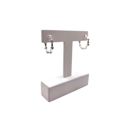 brinco argola com zirconias