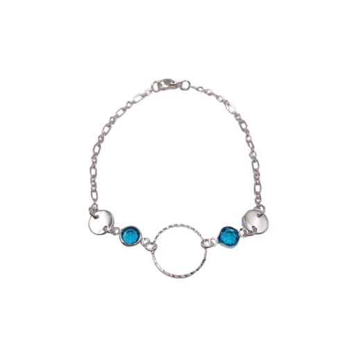 Pulseira de Bolinhas com Elo - Imagem 2
