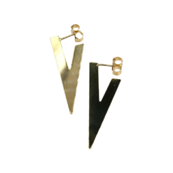 Brinco Triangular Dourado