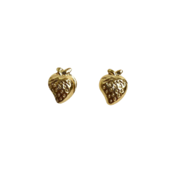 Brinco Infantil Dourado de Morango