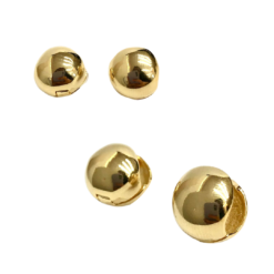 Brinco de Argola Click de Bolinha