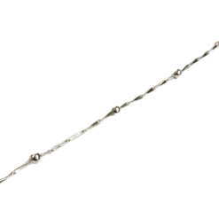 Pulseira Prata de Plaquinhas e Bolinhas