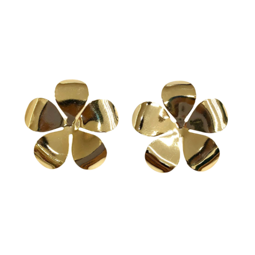 Brinco Dourado de Flor
