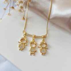 Canga cravejada - 3 filhos